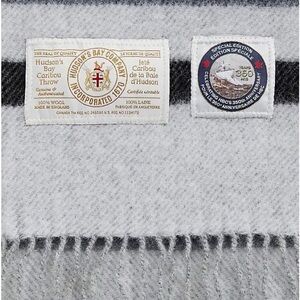 Hudson Bay Company 350th Anniversary Sterling 100% Wool Caribou Throw.